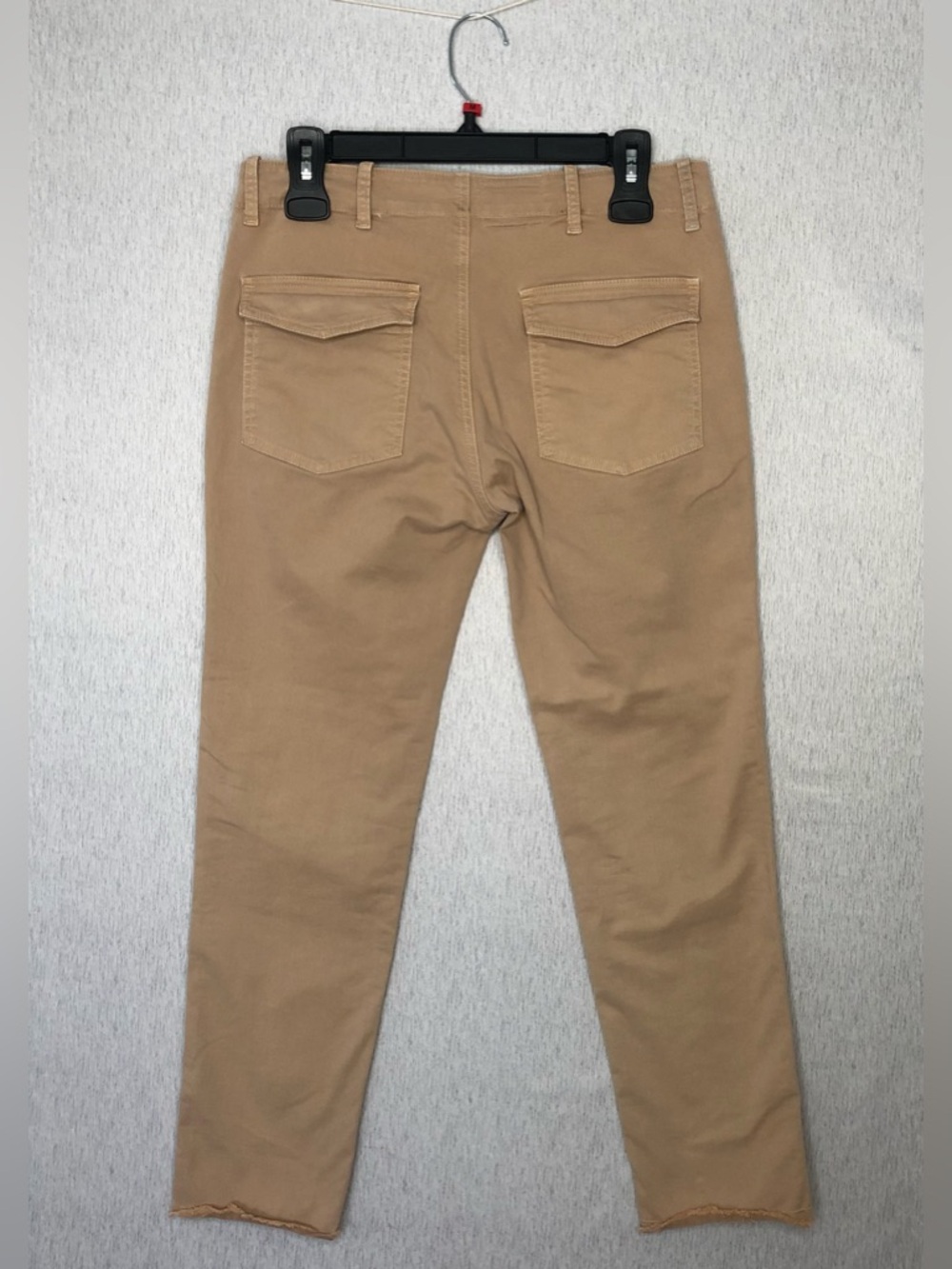 Nili Lotan Women’s Size 4 Slim Straight Jenna Pants Khaki Raw Hem Utility Twill - Picture 8 of 15